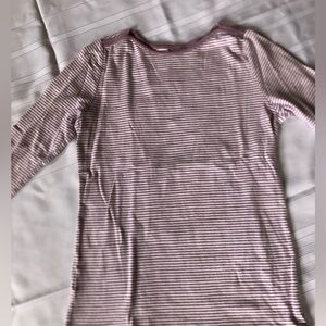 Eddie Bauer Mauve Striped Top